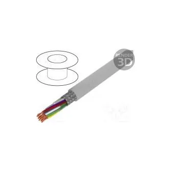 elektrický kabel LAPP 0031323 Vodič Li2YCY-TP 8x2x0,22mm2 PVC šedá 50V CPR bez klasifikace