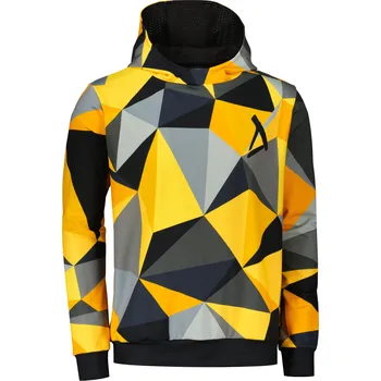 Pánská móda Pánská funkční mikina premium ALTISPORT VOJ/ALM007MI01 ČERNOŽLUTÁ XXXL