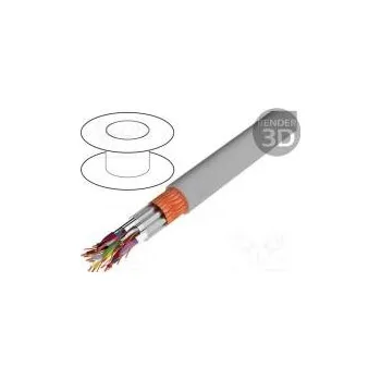 elektrický kabel LAPP 0034073 Vodič Li-2Y-CY-PIMF 10x2x1mm2 PVC šedá 250V