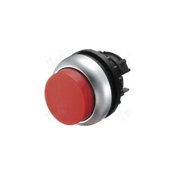 vypínač a zásuvka Přepínač tlačítkový 1-polohové 22mm červená IP67 -25÷70°C