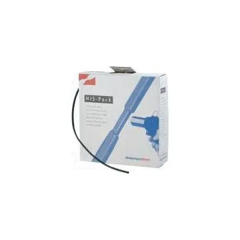 Teplem smrštitelná trubička 2 1 2,4mm L 10m černá kartónové