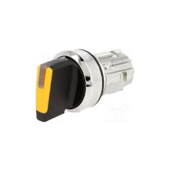 vypínač Přepínač otočný Stab.pol 2 22mm jantarová IP67 pol 2 Ø22mm