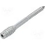 Vrut do dřeva 6x80 Hlava bez hlavy imbus HEX 4mm ocel zinek