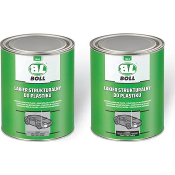 Autolak Lak strukturální na plasty 1l černý, 001401