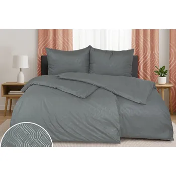 Povlečení Povlečení DAMAŠEK mikro LAMZA šedé