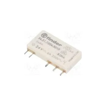Relé Relé elektromagnetické SPDT Ucívky 24VDC 6A/250VAC 6A/30VDC