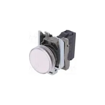 vypínač Kontrolka 22mm Podsv LED plochá IP66 Barva bílá 110÷120VAC