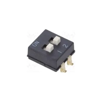 vypínač Přepínač DIP-SWITCH Počet sekcí 2 ON-OFF 0,025A/24VDC pol 2