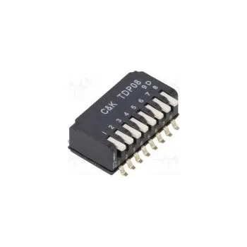 Síťový prvek Přepínač DIP-SWITCH Počet sekcí 8 OFF-ON 0,025A/25VDC pol 2