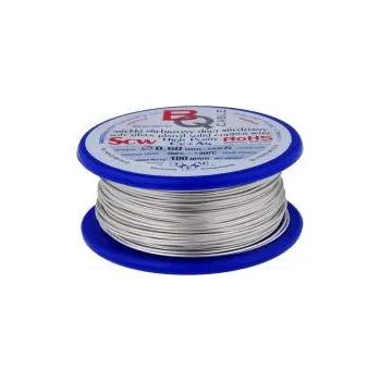 Vázací drát Postříbřený měděný drát 0,6mm 100g Cu,postříbřené 40m
