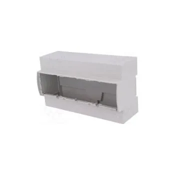 Kryt na přípojnici DIN Y 91mm X 160,2mm Z 53mm ABS šedá