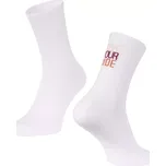 FORCE Ponožky Force Love Your Ride velikost L - XL barva bílá