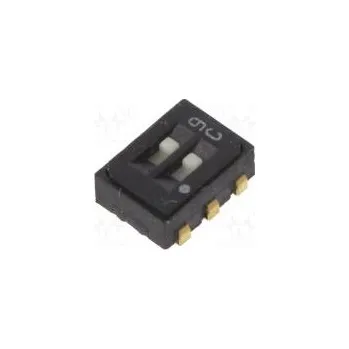 vypínač Přepínač posuvný pol 2 SPDT 0,1A/6VDC ON-ON Montáž SMT