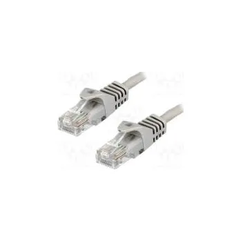 Síťový kabel Patch cord U/UTP 5e CCA šedá 5m RJ45 vidlice,z obou stran