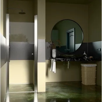 Sprchové dveře Sprchové dveře PURE D1 80 jednokřídlé 76-81 x 190, čiré sklo