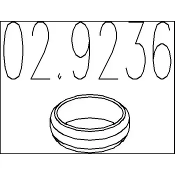 Těsnění výfuku MTS Těsnicí kroužek výfukové trubky MTS 02.9236