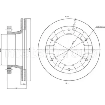 Brzdový kotouč METELLI Brzdový kotouč - 266 mm MT 23-1700