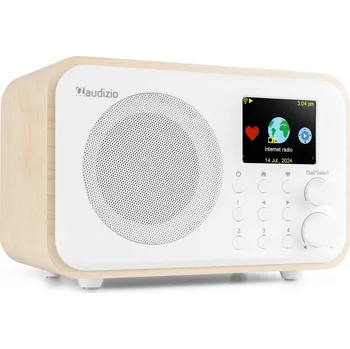 Radiopřijímač Audizio Vicenza internetové rádio s Wi-Fi, DAB+ a baterií, bílé