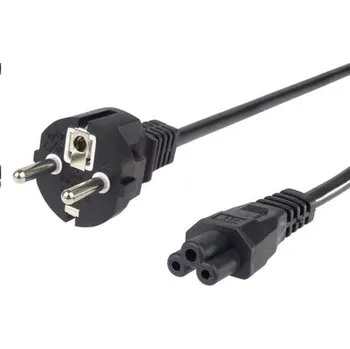 Počítač Kabel C-Tech síťový VDE 220/230V napájecí notebook 3 pin, 1m (1 kus)