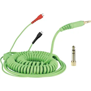 Audio kabel Zomo Spiral Cord DeLuxe for Sennheiser HD 25 - 3,5m, barva zelená