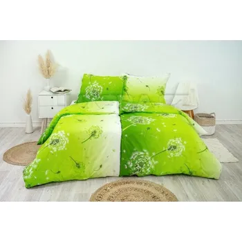 Povlečení Povlečení Pampelišky zelené - 200x140 cm + 90x70 cm