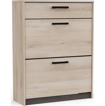 Botník Botník TODY s výklopnými dvířky a zásuvkou, dub kronberg/dub waterford + vyzvednutí ZDARMA