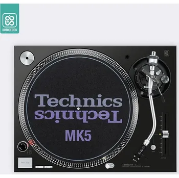 Gramofon Doto Design Skin SL-1200 / 1210 MK5 DAY & NIGHT Black