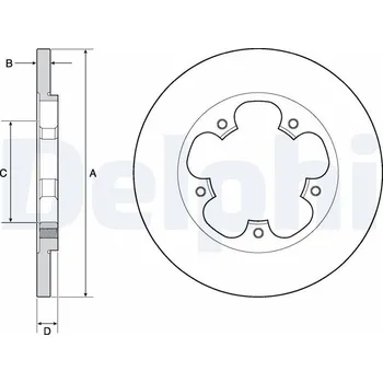 Brzdový kotouč TARCZA HAM.TYL FORD