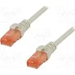 Patch cord U/UTP 6 lanko Cu LSZH šedá 25m 26AWG