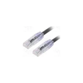 Síťový kabel Patch cord TX6A™ 10Gig,U/UTP 6a drát Cu PVC černá Dél 0,5m