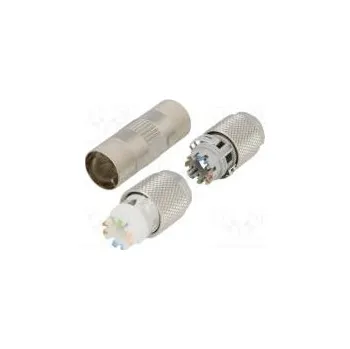 elektrický kabel Spojka M12 na kabel bez nástrojů IP67 Kat 7a