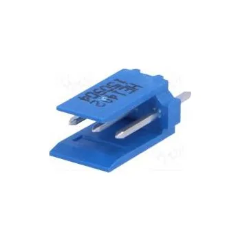 Elektronická součástka Socket wire-board male HE14 2.54mm PIN 3 THT 3A tinned blue