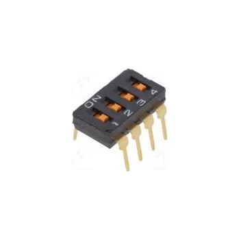Síťový prvek Přepínač DIP-SWITCH Počet sekcí 4 ON-OFF 0,025A/24VDC pol 2