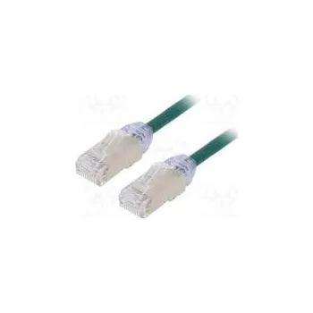Síťový kabel Patch cord F/UTP,TX6A-28™ 6a drát Cu LSZH zelená Dél 0,5m