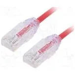 Patch cord TX6-28™,U/UTP 6 lanko Cu LSZH červená Dél 5m
