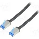 Patch cord S/FTP 6a lanko Cu PE černá 20m 26AWG