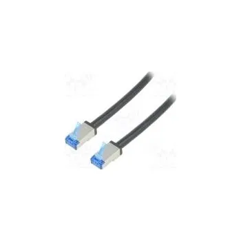 Síťový kabel Patch cord S/FTP 6a lanko Cu PE černá 20m 26AWG