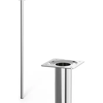 Stolová podnož Walteco Nábytková noha kulatá, průměr 30mm, výška 900mm, chromová