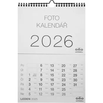 Kalendář Kalendář na vlastní foto NÁSTĚNNÝ VELKÝ 2025 šedý