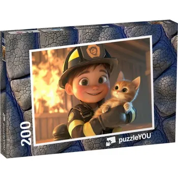 Puzzle puzzle 200 dílků „Hasič Max v akci“