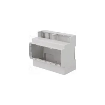 Rozvaděč Kryt na přípojnici DIN Y 90,5mm X 106,3mm Z 53mm ABS šedá