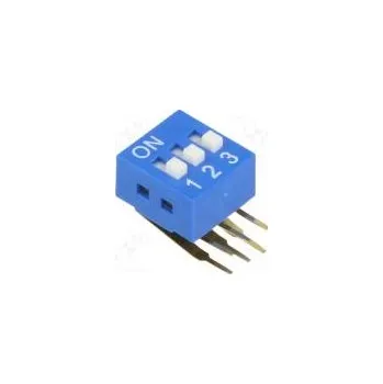 Switch Přepínač DIP-SWITCH Počet sekcí 3 ON-OFF 0,05A/12VDC pol 2
