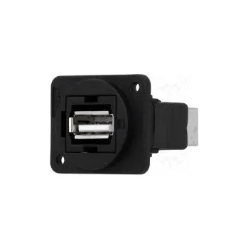 Elektrická zásuvka Spojka USB A zásuvka,USB B zásuvka FT V USB 2.0 plast