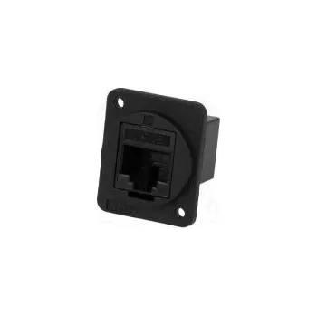 Síťový kabel Spojka FT Kat 5e Uspořádání výv 8p8c 19x24mm Barva černá