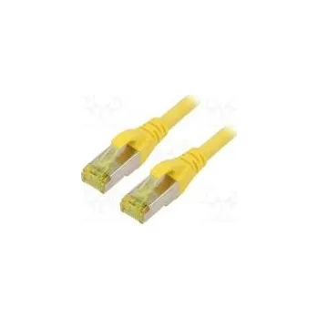 Počítač Patch cord S/FTP 6a lanko Cu LSZH žlutá 1m 26AWG