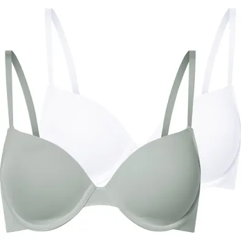 Podprsenka esmara® Dámská podprsenka, 2 kusy (mintová/bílá, 85b)