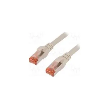Síťový kabel Patch cord S/FTP 6 lanko Cu LSZH šedá 0,5m 27AWG