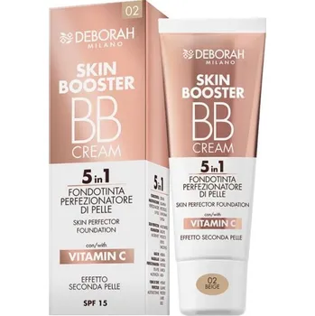 Přípravek na tvář Deborah Milano BB krém Skin Booster, 02 Beige, 30ml