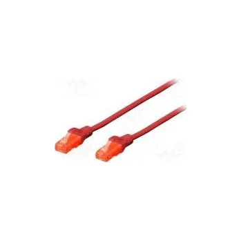 Síťový kabel Patch cord U/UTP 5e lanko CCA PVC červená 20m 26AWG