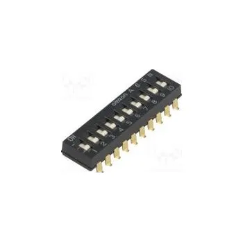 Switch Přepínač DIP-SWITCH Počet sekcí 10 ON-OFF 0,025A/24VDC pol 2